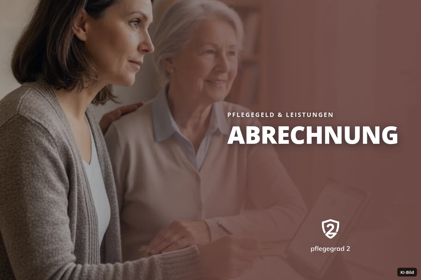 Zwei Frauen analysieren gemeinsam Daten auf einem Tablet an einem Tisch.