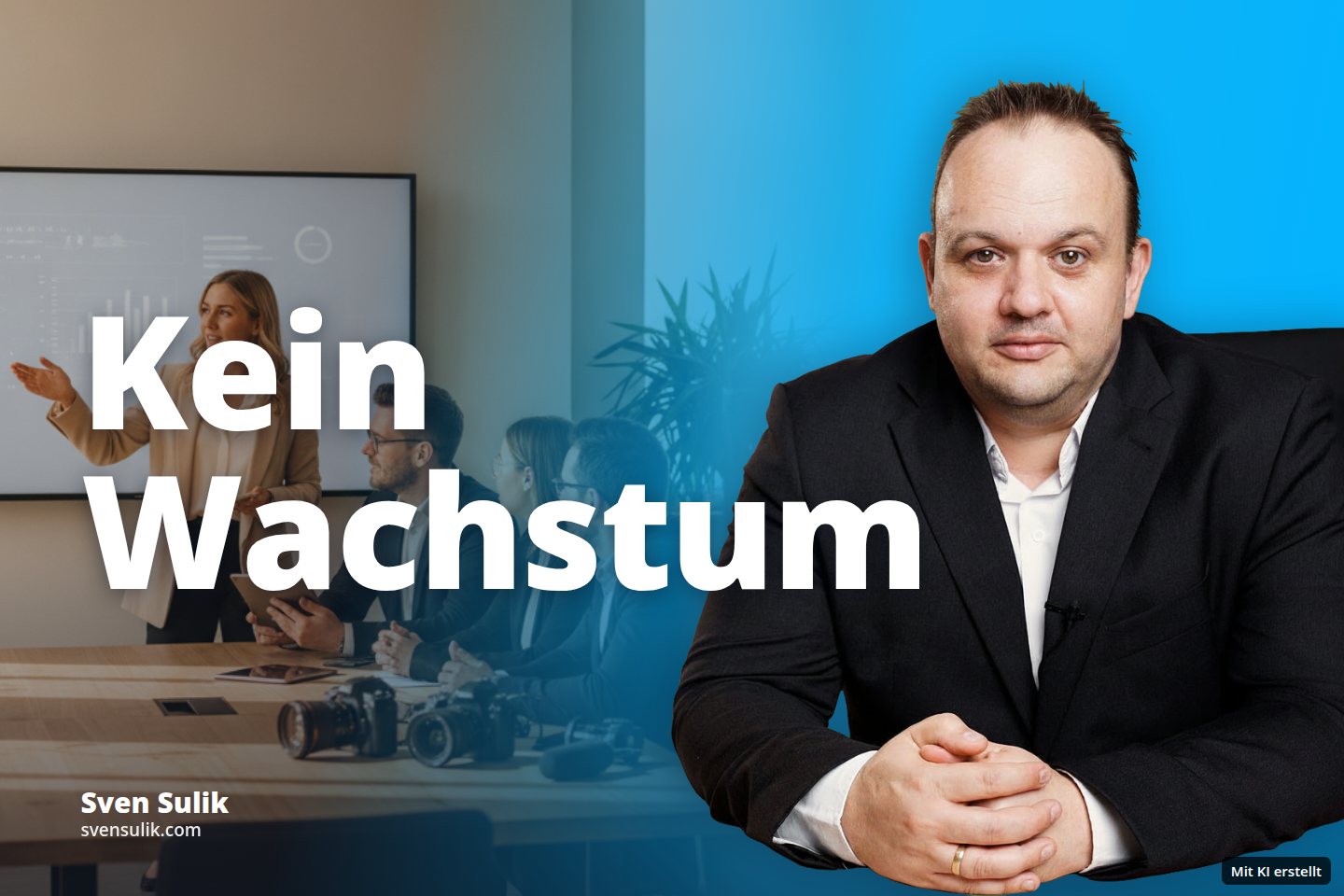 Eine Frau präsentiert Daten auf einem Bildschirm vor Zuhörern in einem Konferenzraum.