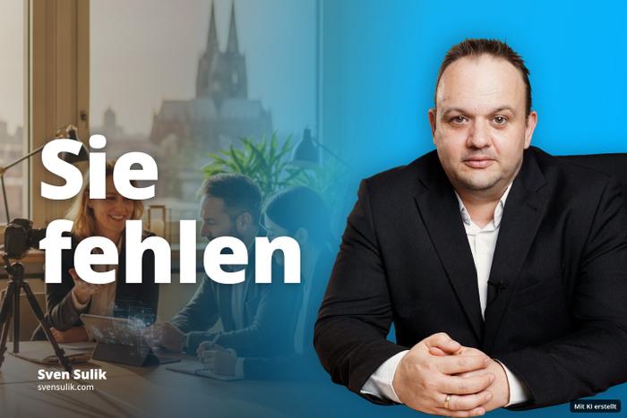 Drei Personen besprechen an einem Tisch mit Tablet und Kamera Geschäftliches in einem Büro mit Stadtblick.
